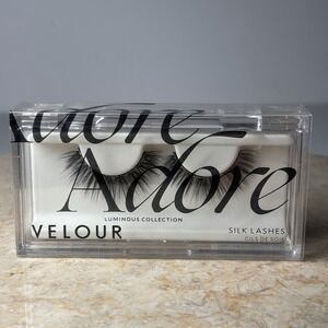 NIB! Velour Adore‎ Champagne Silk 100% Real Silk Lashes Luminous Collection Gold